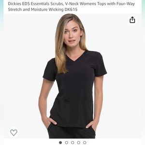 dickies black scrub top - 2 PAIRS